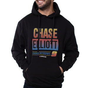 NASCAR Hooded Sweatshirt - Chase Elliot - 3 Black by DelSol-1 Pc